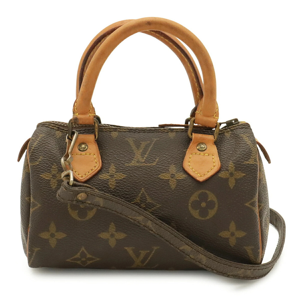 LOUIS VUITTON Louis Vuitton Monogram Mini Speedy Handbag Pouch Shoulder Bag M...